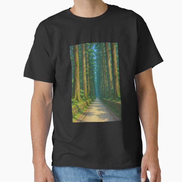 The Cedar Tree Path at Nikko Classic T-Shirt