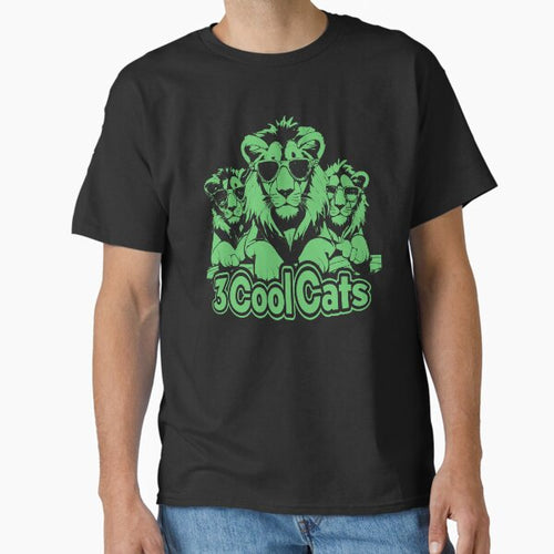 "3 Cool Cats" – Lion Crew Graphic Design Sherbert Flavour Classic T-Shirt