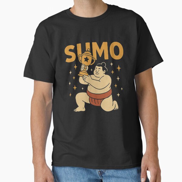 Vintage Sumo Champion with Trophy Art Classic T-Shirt