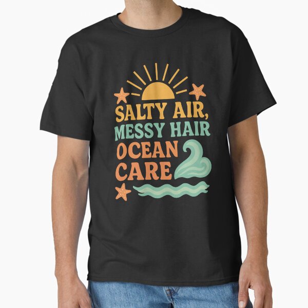 Retro Beach Quote Ocean Vibes Aesthetic Design Classic T-Shirt