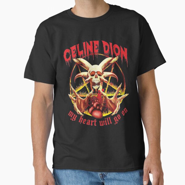 Celine Dion - My Heart Will Go On Metal Restyle Premium Classic T-Shirt
