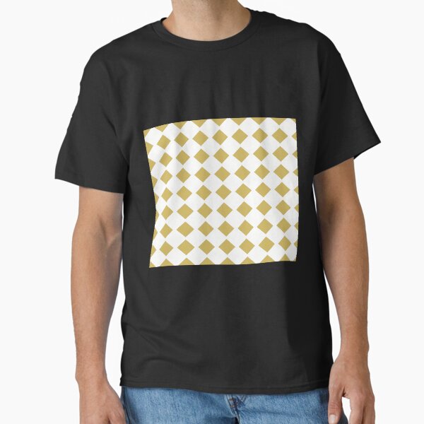 Elegant Golden Square Pattern Design Classic T-Shirt