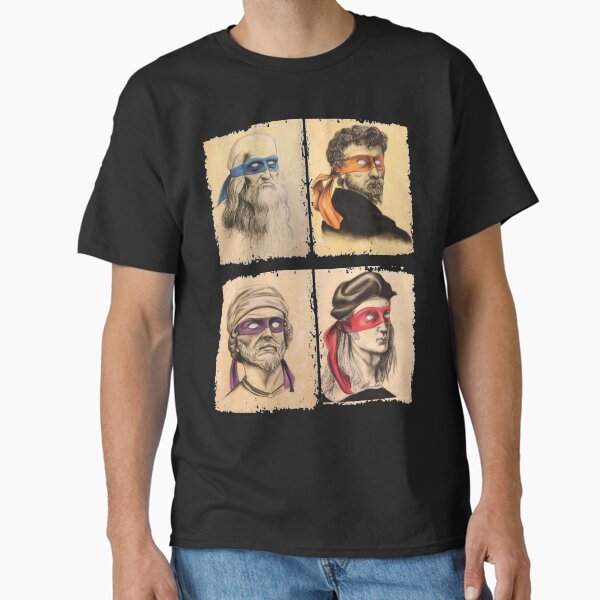Funny Italian Artists Turtles Art Lovers Gift Renaissance Ninja Artists for women men Classic T-Shirt