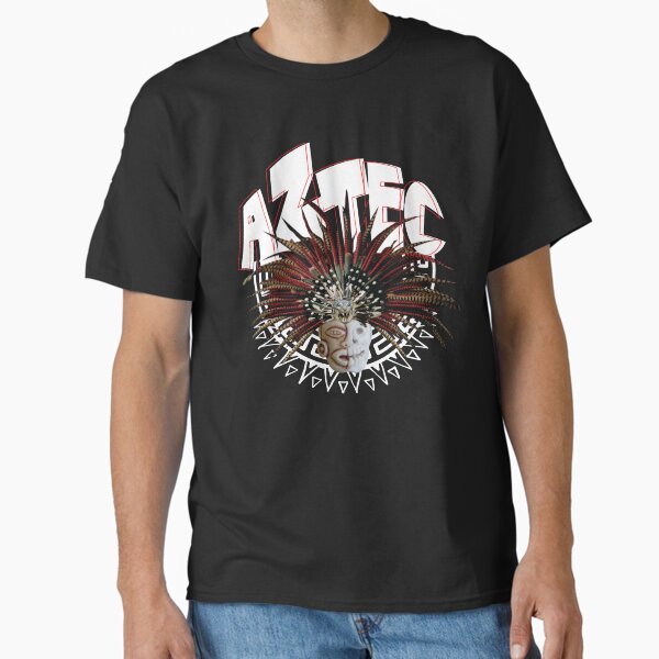 Aztec Life and Death Skull Mask Classic T-Shirt