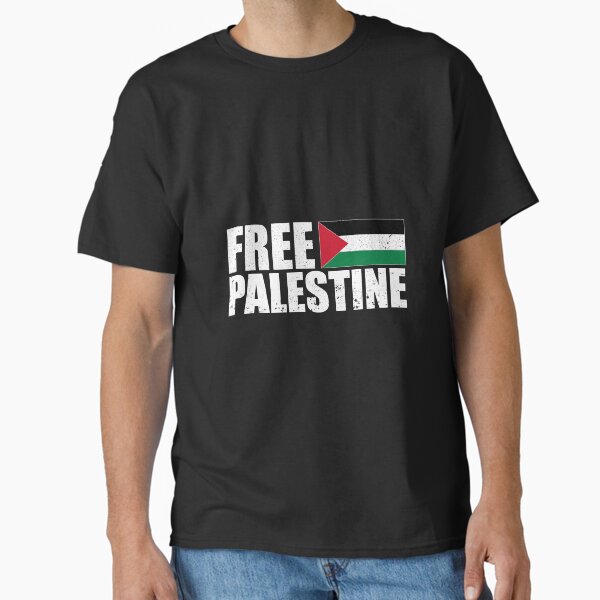 FREE PALESTINE, FREE GAZA PALESTINE FLAG ARABIC Classic T-Shirt