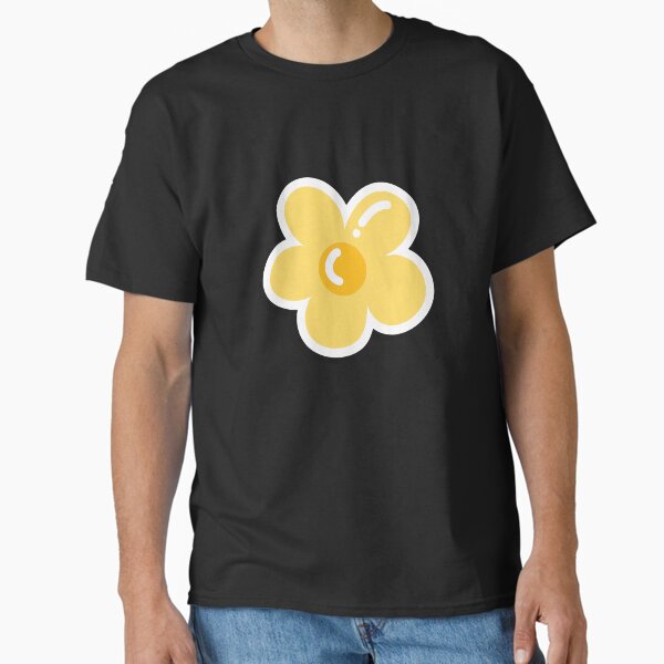 Yellow Flower Sticker | Cute and Cheerful Yellow Floral Sticker for Laptop, Water Bottle & Notebook Classic T-Shirt