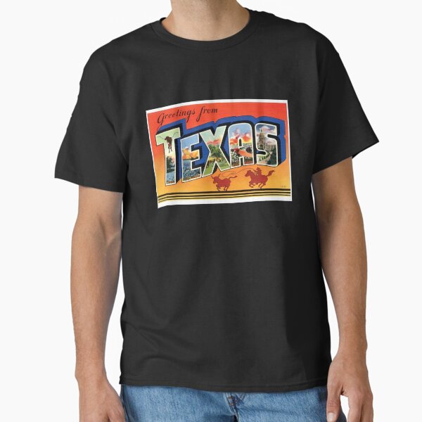 Retro Texas Travel Poster Design Classic T-Shirt