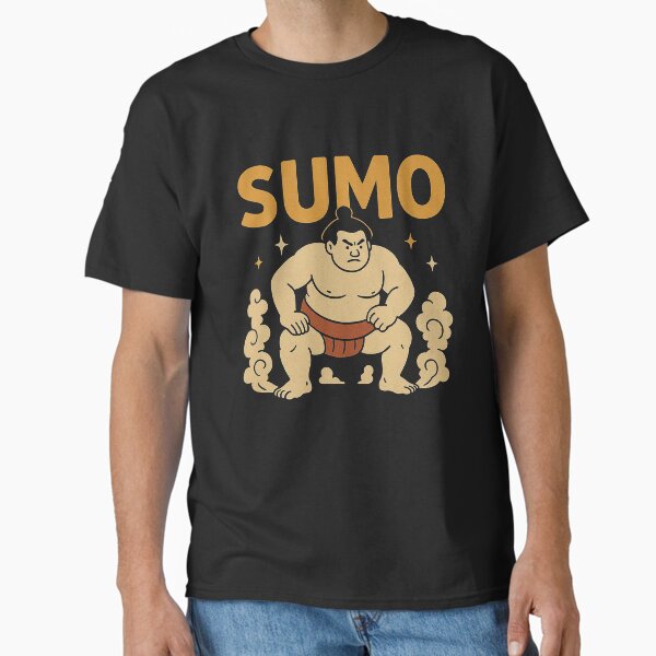 Vintage Sumo Wrestler Powerful Stance Art Classic T-Shirt