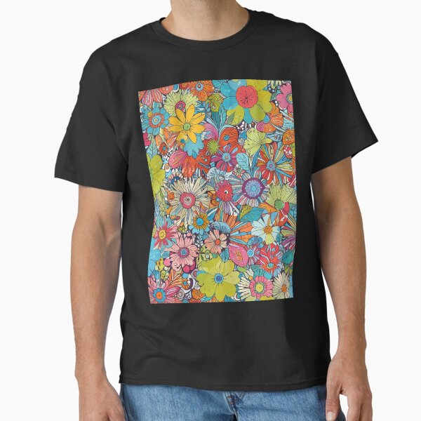 Cool Funny Hippie Flower Classic T-Shirt