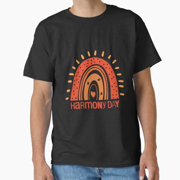 HARMONY DAY T-Shirt | 21 March Shirt | School Kids Orange Harmony Day Shirt | Everyone Belongs Shirt | Kids Adults Harmony Day Unisex Top Classic T-Shirt