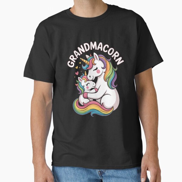 Grandmacorn T-Shirt | Cute Unicorn Grandma & Grandchild, Best Grandma Ever Tee Classic T-Shirt