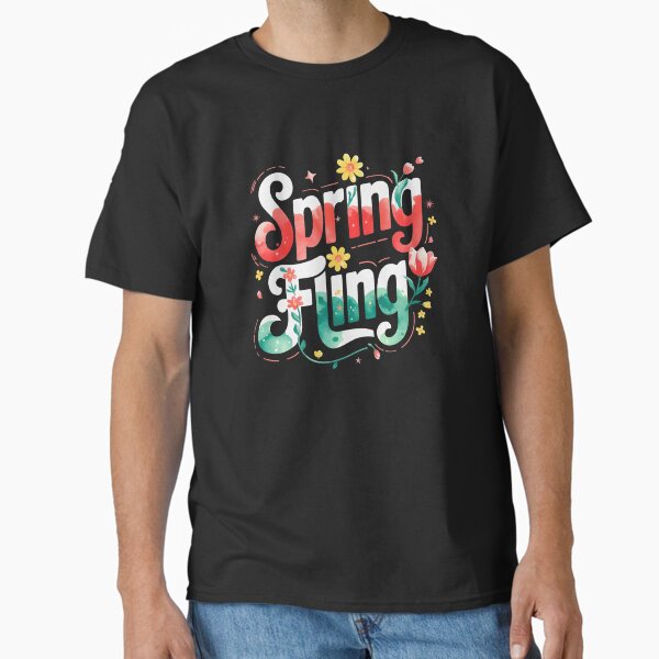 Spring Fling Event Perfect For School Carnivals & Fundraisers Classic T-Shirt