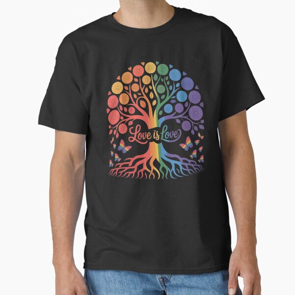 Tree Life Rainbow Lgbt Classic T-Shirt