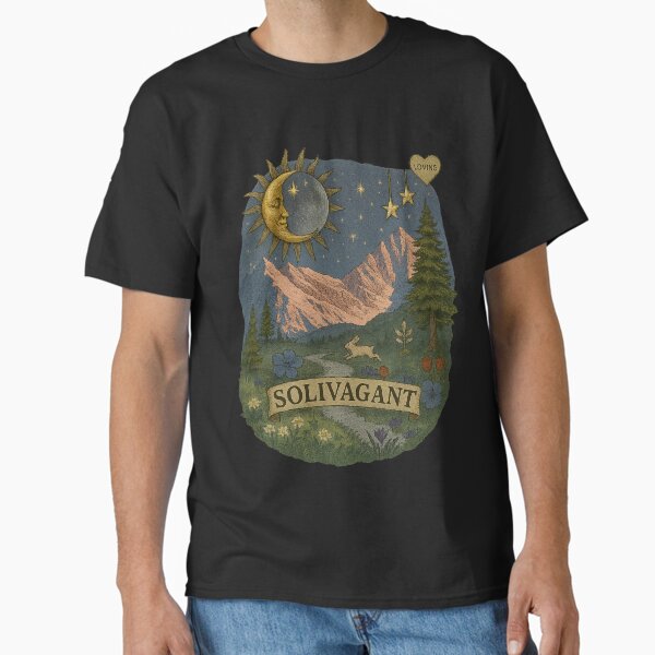 Solivagant - someone who is given to solitary wandering or roaming alone, savoring the freedom of exploration. Classic T-Shirt