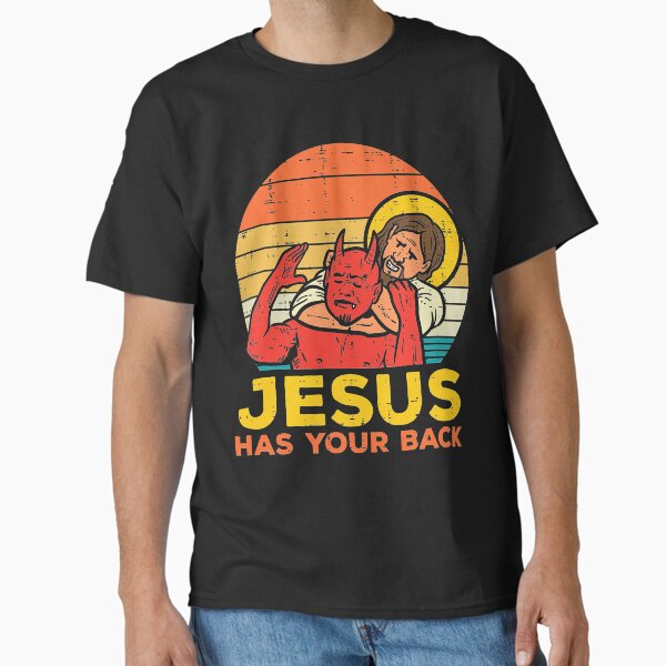 Jesus Has Your Back Jiu Jitsu Retro Christian  Classic T-Shirt