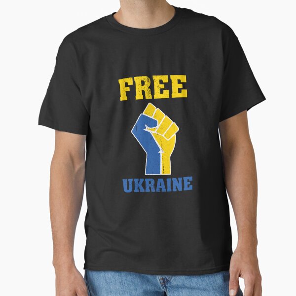 Free Ukraine Flag Vintage Classic T-Shirt