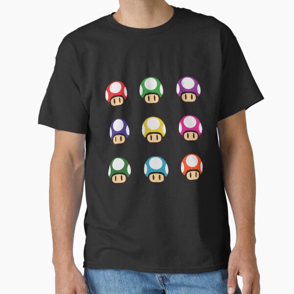 1up retro mushrooms pack of 9 Classic T-Shirt
