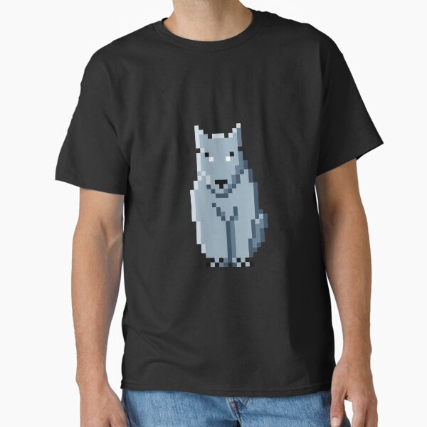 Grey Wolf-Dog - Pixel Art Classic T-Shirt