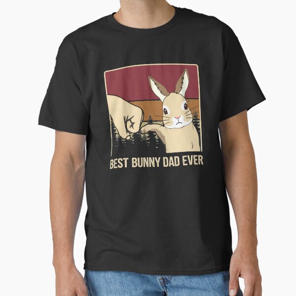 Vintage Best Bunny Dad Ever Fathers Day Gift Classic T-Shirt