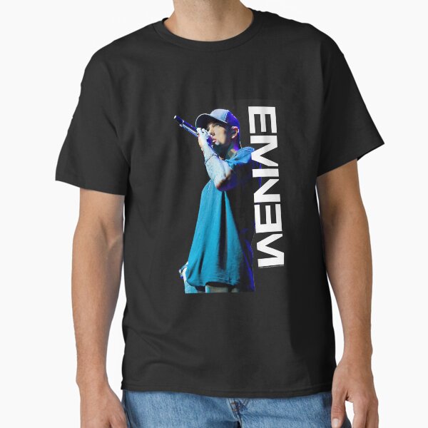 Eminem Mic Pose Shirt, Eminem Graphic Tee, Rap Music Shirt, Rap Vintage Tee, Gift For Him and Her Classic T-Shirt