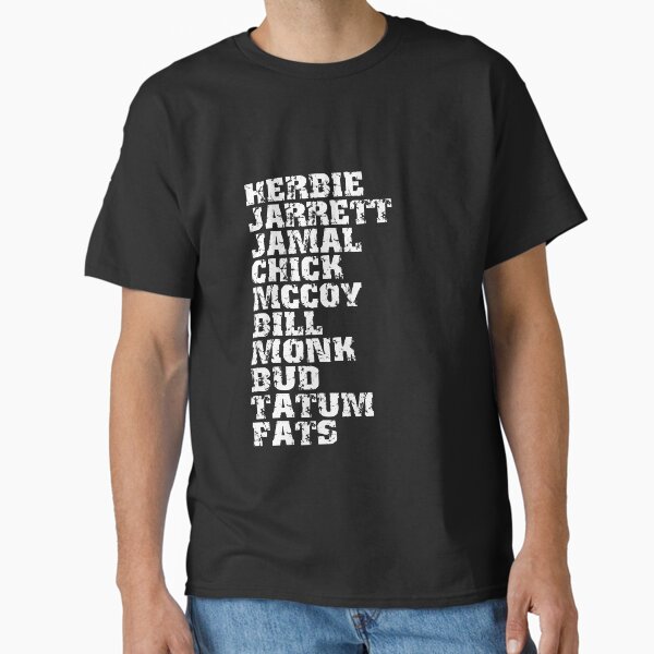 Famous Influential Jazz Pianists List Classic T-Shirt