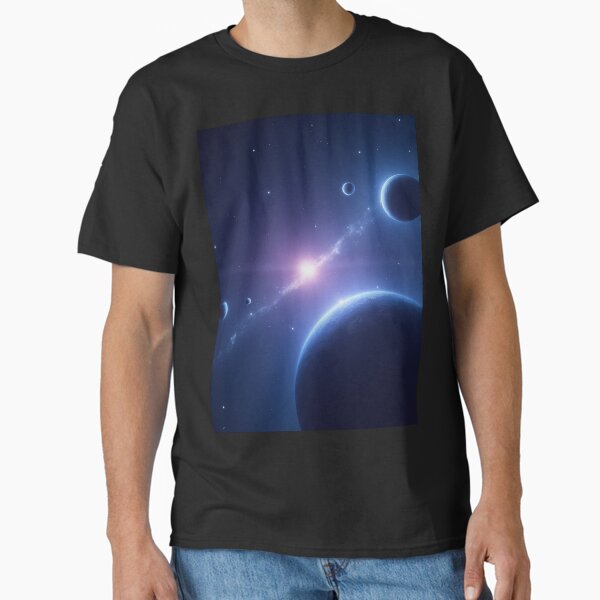 Space and Freedom - Aesthetic Galaxy with Phrase Classic T-Shirt