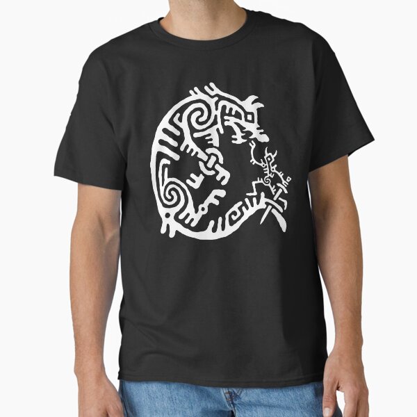 Tyr and Fenrir (Hvítr) Classic T-Shirt
