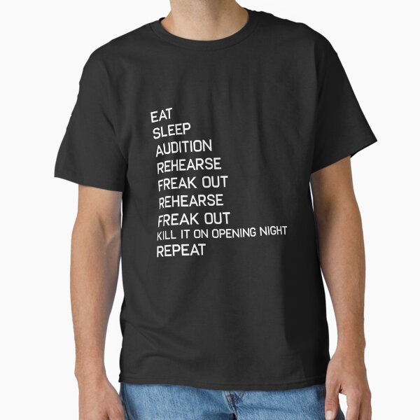 Stage Left Stage Right Funny Theater Broadway Musical Actress Actor Classic T-Shirt
