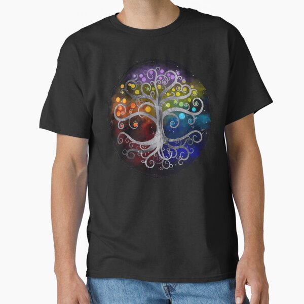 Tree of life Silver Swirl  Classic T-Shirt
