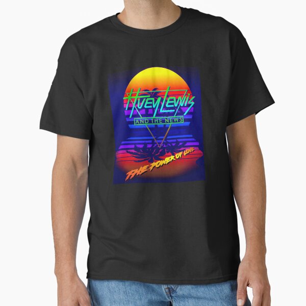 Huey Lewis The Power Of Love Retro 80s Synthwave Homage  Classic T-Shirt