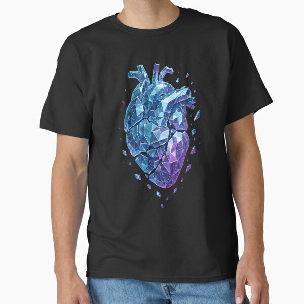 Crystal Heart Fractals Classic T-Shirt