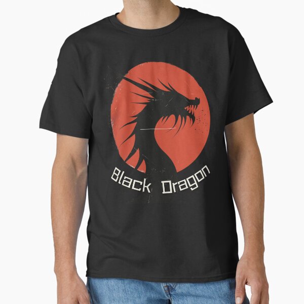 Abstract Black Dragon Head - Graphic Tee Classic T-Shirt