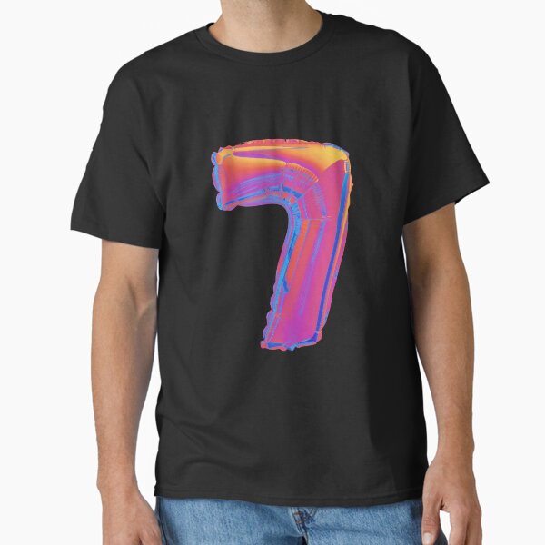 Number 7 boy girl seventh birthday, Number 7 Classic T-Shirt