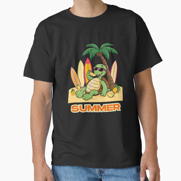 Turtle Summer Funny Hawaii T-Shirt Classic T-Shirt