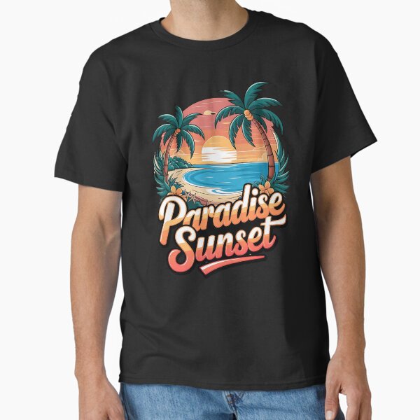 Paradise sunset - Less worries more palms - Think palm trees - Just palm trees - Funky palm trees - My palm trees - Palm trees lifestyle Classic T-Shirt