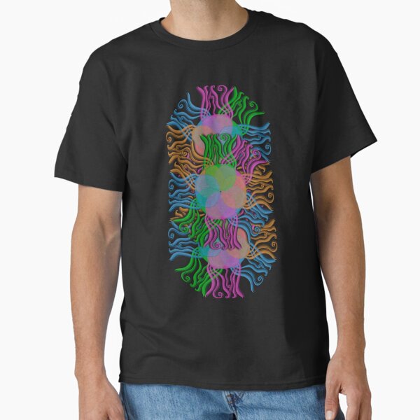 Psychedelic Flow Mandala Classic T-Shirt