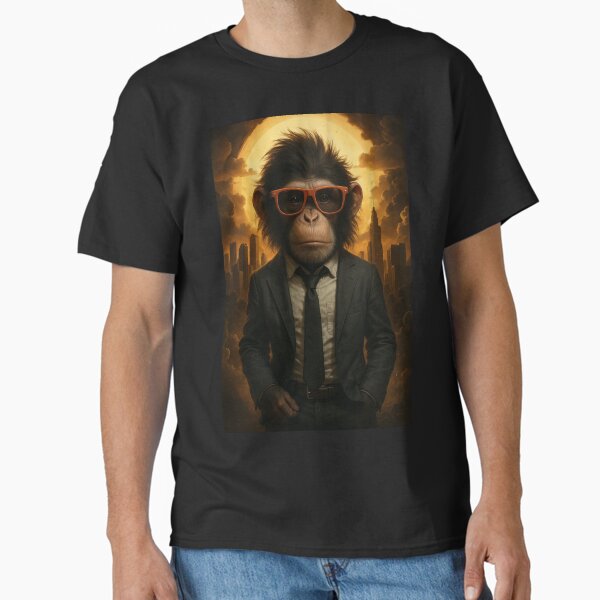 Business Ape - Sophisticated Monkey in a Suit and Shades Classic T-Shirt