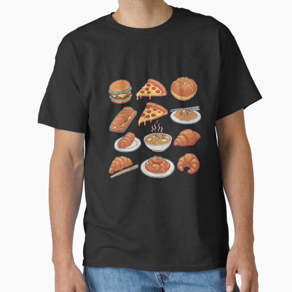 Vibrant Bites: Neon Food Art for the Modern Foodie Classic T-Shirt