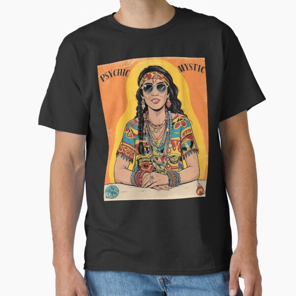 PSYCHIC HIPPIE BOHO: Native American Mystic Classic T-Shirt