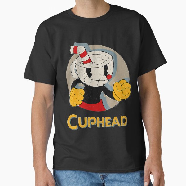 Cuphead Circle Shadow Profile Vintage Classic T-Shirt
