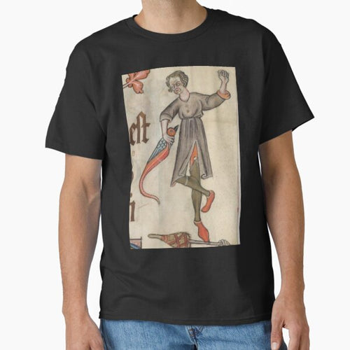 "And I grabbed the bird", medieval painting 9th century AD Classic T-Shirt
