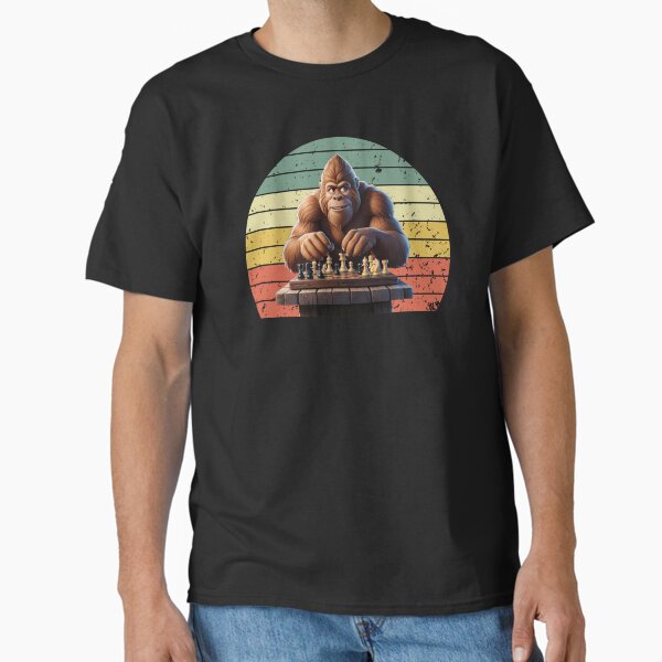 Vintage Bigfoot Playing Chess Classic T-Shirt