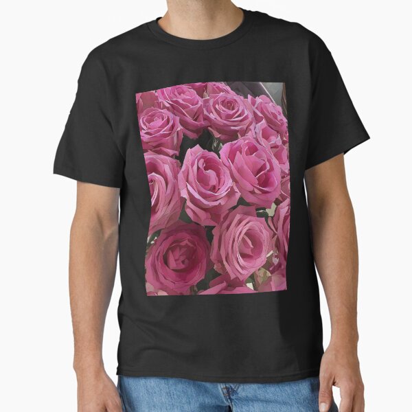 Pink Parade â€“ Rose Cluster Art by Petalography Classic T-Shirt