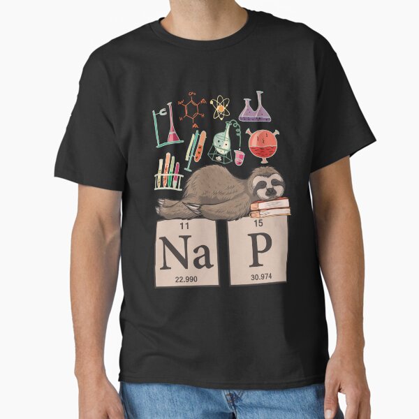 Funny Chemistry Sloth Art Gift Classic T-Shirt