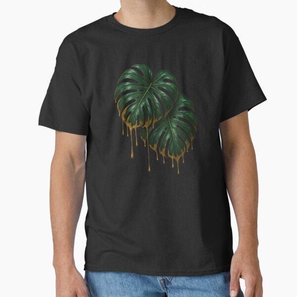 "Golden Monstera: Luxe Jungle Drip" Classic T-Shirt