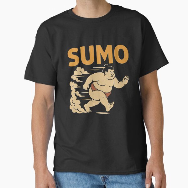 Vintage Dynamic Running Sumo Wrestler Art Classic T-Shirt