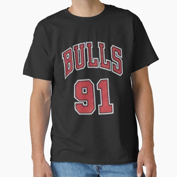 Dennis Rodman Fan Art   , dennis, 90s, chicago bulls, chicago, vintage, pippen, 91 - goat,  Classic T-Shirt