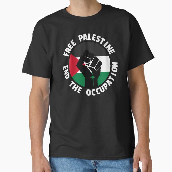 Free Palestine - End The Occupation (White Text) Classic T-Shirt