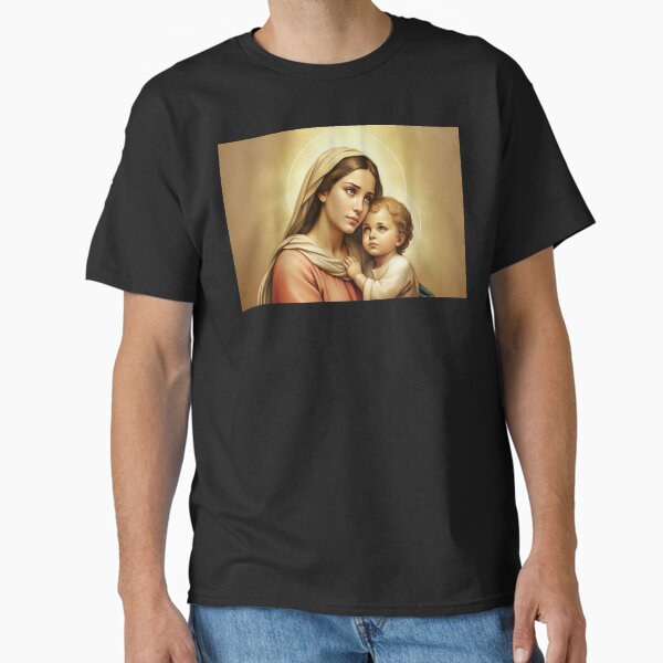 Saint Mary and Baby Jesus LI Classic T-Shirt