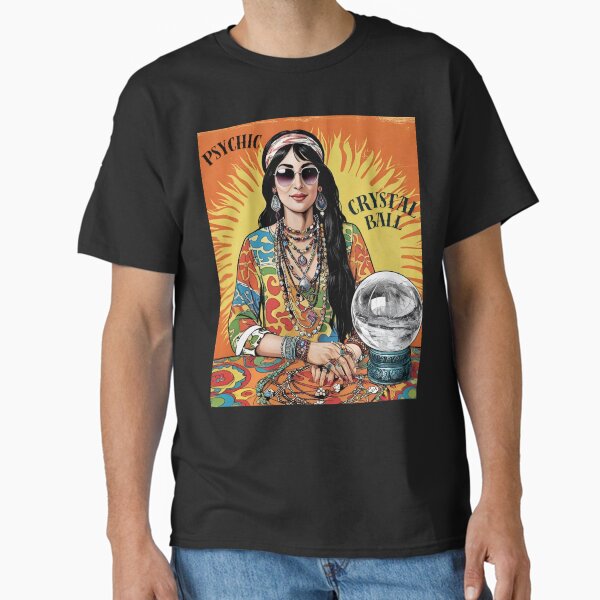 Psychic Hippie Boho Woman: Crystal Ball Classic T-Shirt
